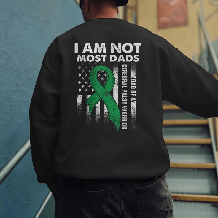 Cerebral Palsy CP Awareness Most Dads Warrior Survivor DA1 Men's Sweatshirt Back Print