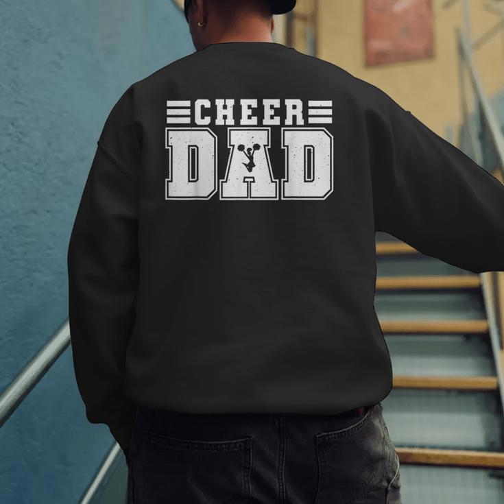 Cheer Dad Cheer Leading Cheer Leading Men Dad Fathers Day Men's Sweatshirt Back Print