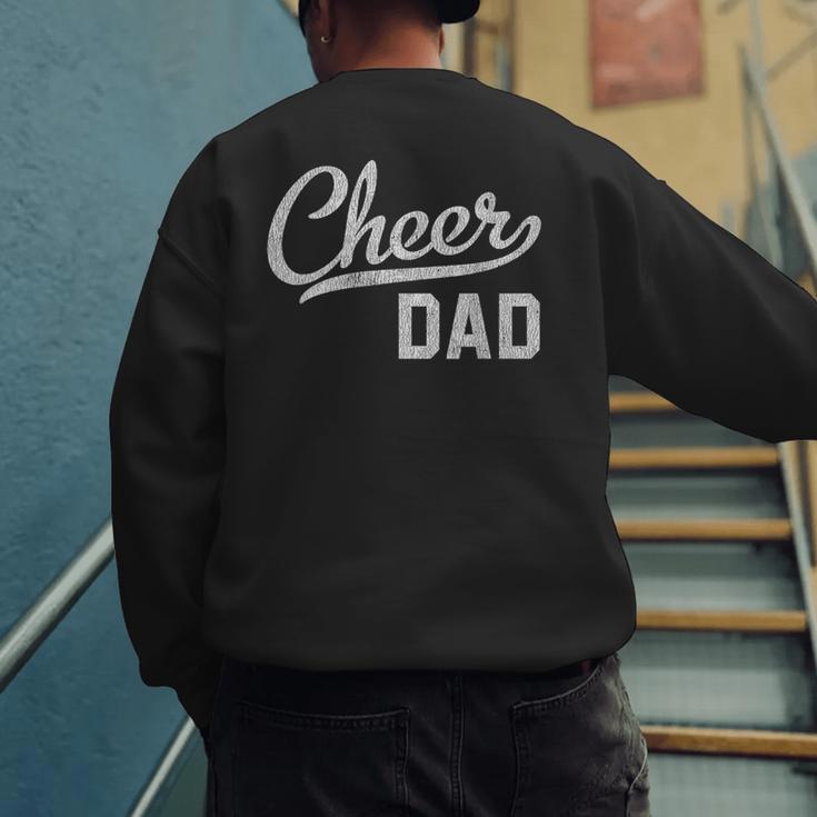 Cheer Dad Proud Cheerleading Dad Small Men's Sweatshirt Back Print