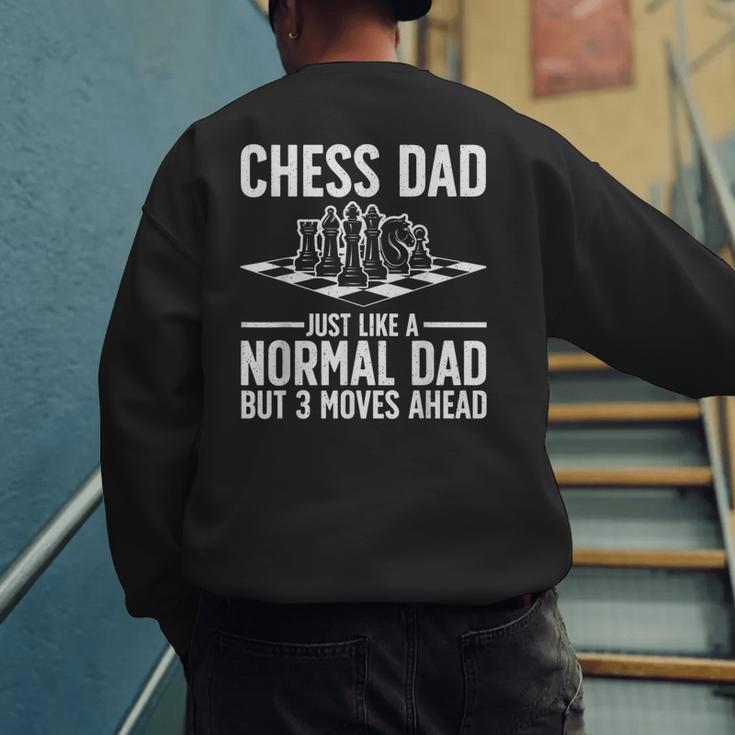 Cool Chess Player Art For Men Dad Knight Chess Lovers Pieces Small Men's Sweatshirt Back Print