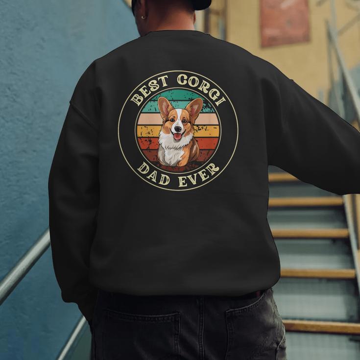 Corgi Dad Idea For Men Men's Sweatshirt Back Print