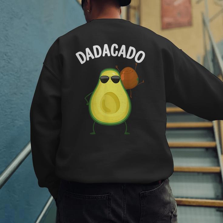 Cute Avocado For Dad Men Fruit Avocado Pear Lovers Men's Sweatshirt Back Print