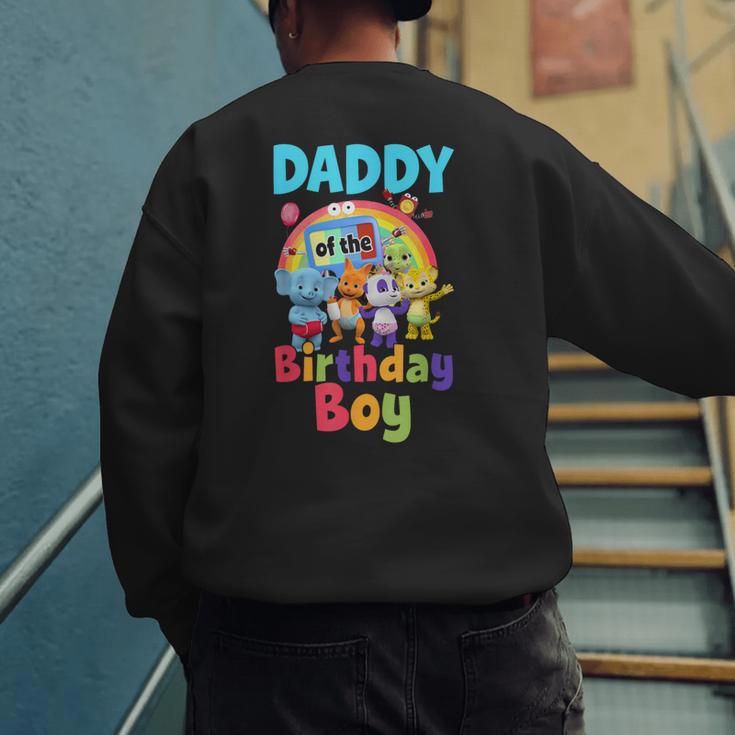 Dad And Mom Daddy Of The Birthday Boy Family Party Decor Men's Sweatshirt Back Print