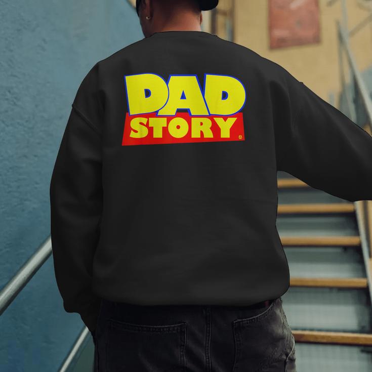 Dad Story Men's Sweatshirt Back Print