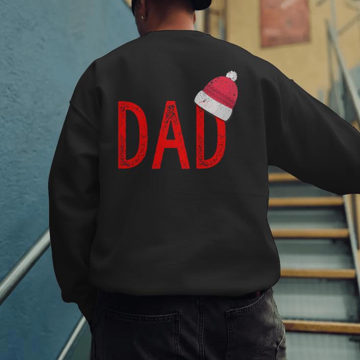 Dad Xmas PJs Christmas Pajamas And Xmas PJ Family Shirt Men's Sweatshirt Back Print