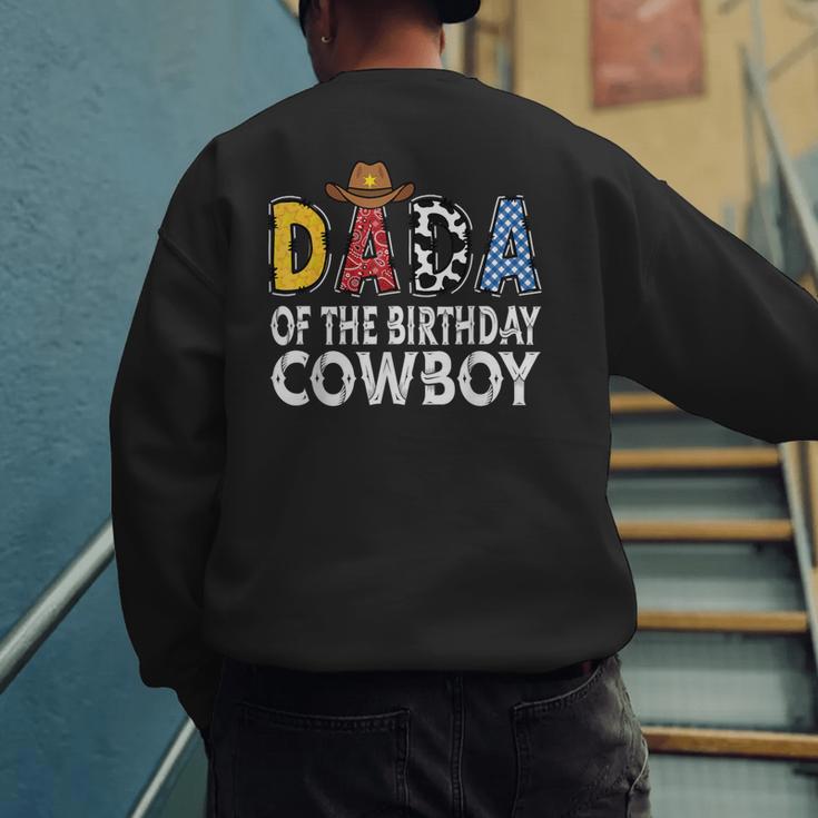 Dada 1st Birthday Cowboy Western Dada Birthday Boy Men's Sweatshirt Back Print Dada 1st Birthday Cowboy Western Dada Birthday Boy Men's Sweatshirt Back Print