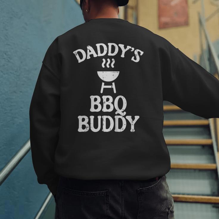 Daddys BBQ Buddy Cute Barbecue Family Match Boys Girls Kids Men's Sweatshirt Back Print