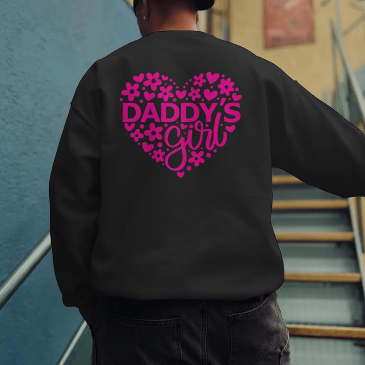 Daddy's Girl Father's Day Idea For a New Dad Men's Sweatshirt Back Print