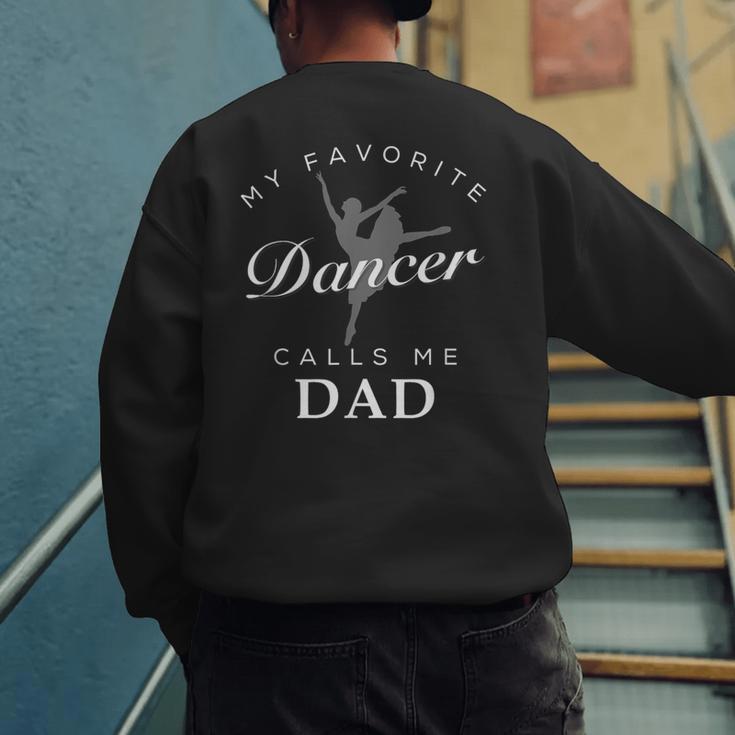 Dance Dad And Daughter Shirt For Men Men's Sweatshirt Back Print Dance Dad And Daughter Shirt For Men Men's Sweatshirt Back Print