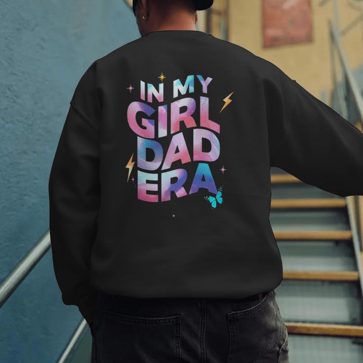 In My Daughter Era Dad Life Soft Pastel Pride Theme Men's Sweatshirt Back Print