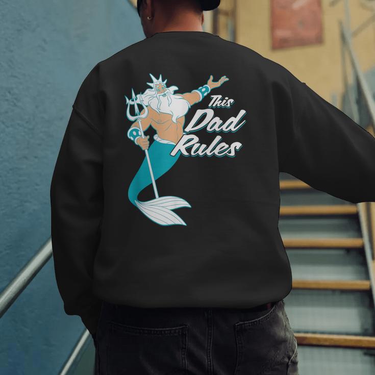Disney The Little Mermaid King Triton Dad Men's Sweatshirt Back Print