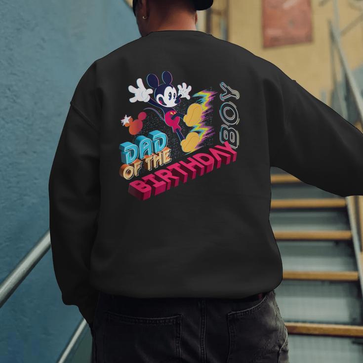 Disney Mickey Mouse Family Star Dad Of The Birthday Boy Men's Sweatshirt Back Print