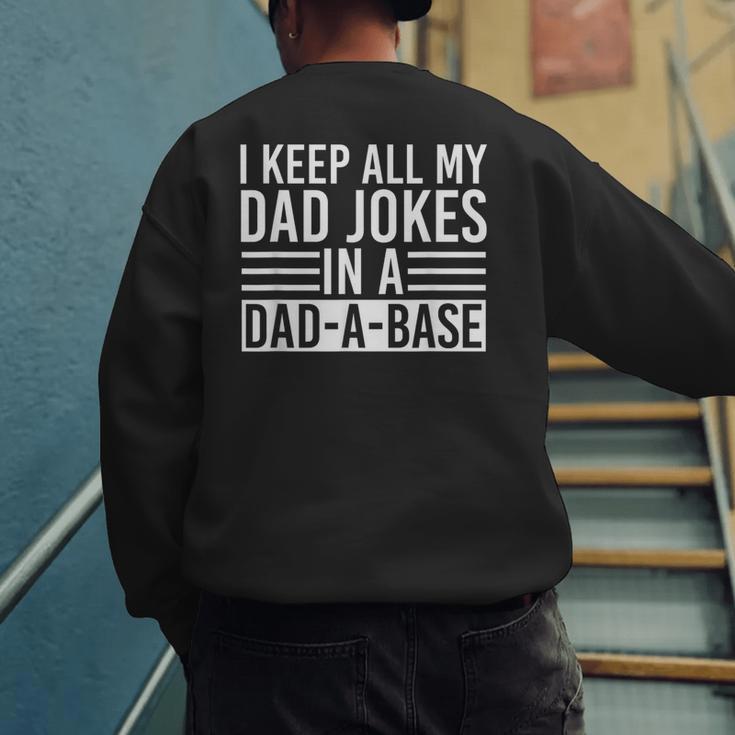 Father's Day Nerd Programmer Dad Jokes Men's Sweatshirt Back Print
