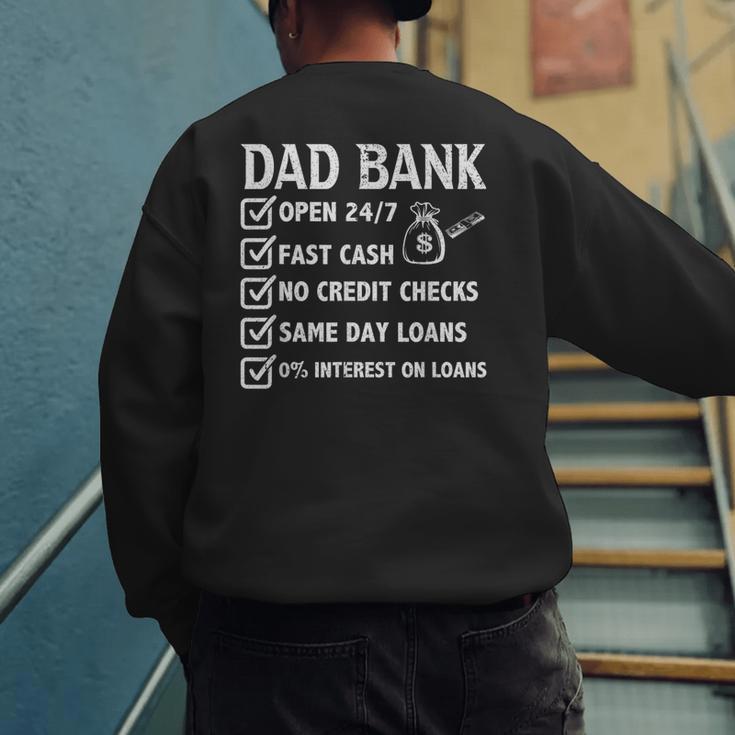 Girl Father's Day Daddy & Dad Of Girls Outnumbered Men's Sweatshirt Back Print