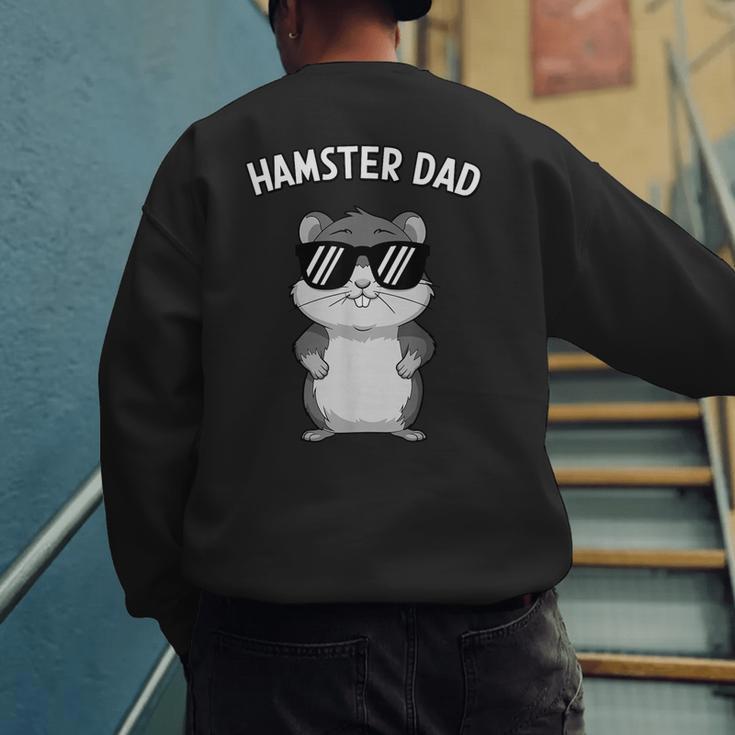 Hamster For Men Dad Boys Animal Hamster Lover Men's Sweatshirt Back Print