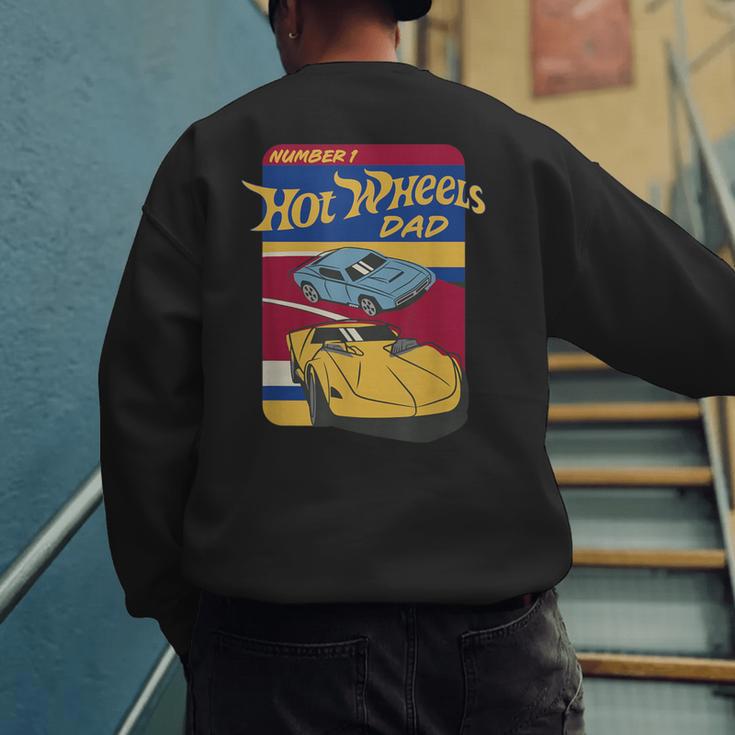 Hot Wheels Father's Day Number 1 Dad Men's Sweatshirt Back Print Hot Wheels Father's Day Number 1 Dad Men's Sweatshirt Back Print