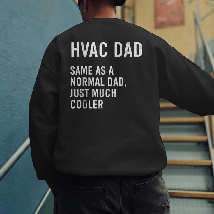 HVAC Dad Definition HVAC Technician Men's Sweatshirt Back Print