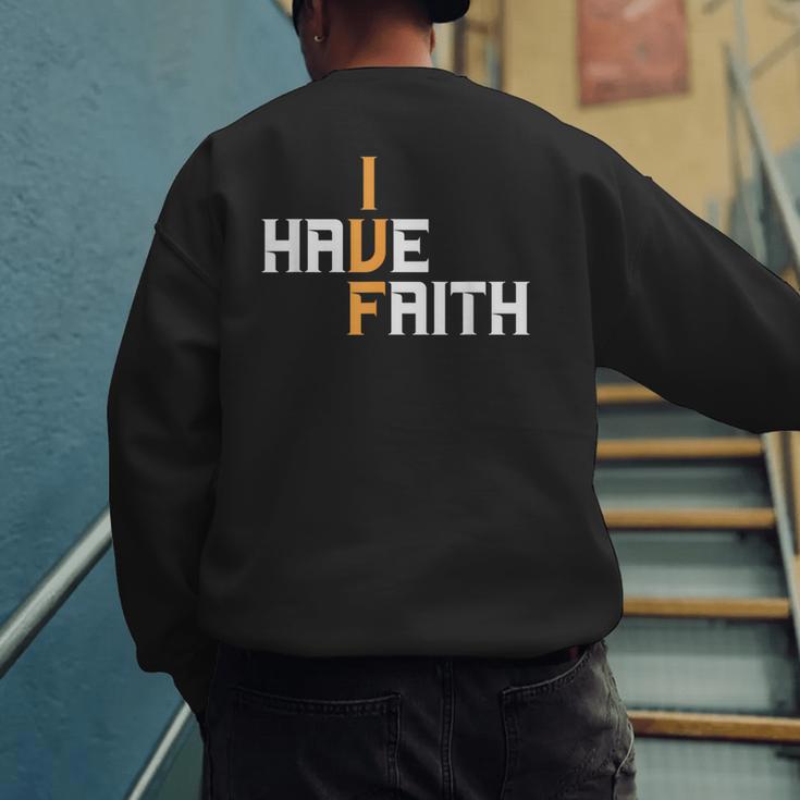 IVF I Have Faith IVF Mom IVF Dad Transfer Day Men's Sweatshirt Back Print IVF I Have Faith IVF Mom IVF Dad Transfer Day Men's Sweatshirt Back Print
