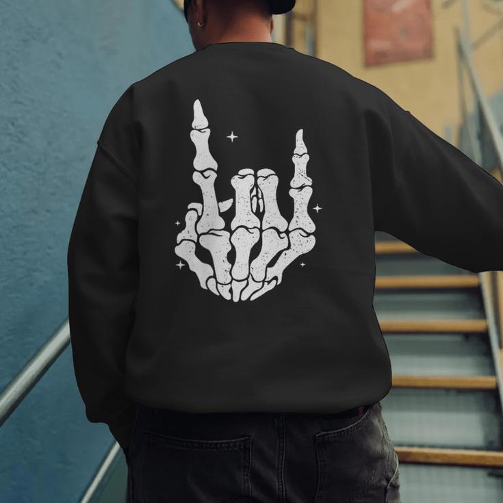 Just A Dad Who Always Came Back 2 Sided Skeleton Men's Sweatshirt Back Print Just A Dad Who Always Came Back 2 Sided Skeleton Men's Sweatshirt Back Print