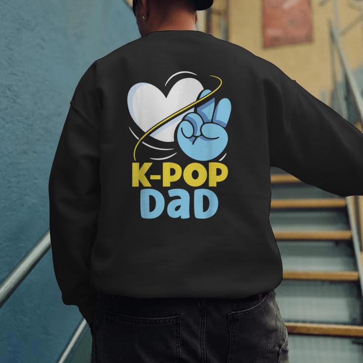 K-POP Dad Korean Lover K-Pop Music Cute Father Daddy Papa Men's Sweatshirt Back Print