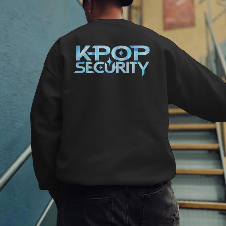 K-Pop Security Mom Dad Kids Birthday Concert Staff Men's Sweatshirt Back Print