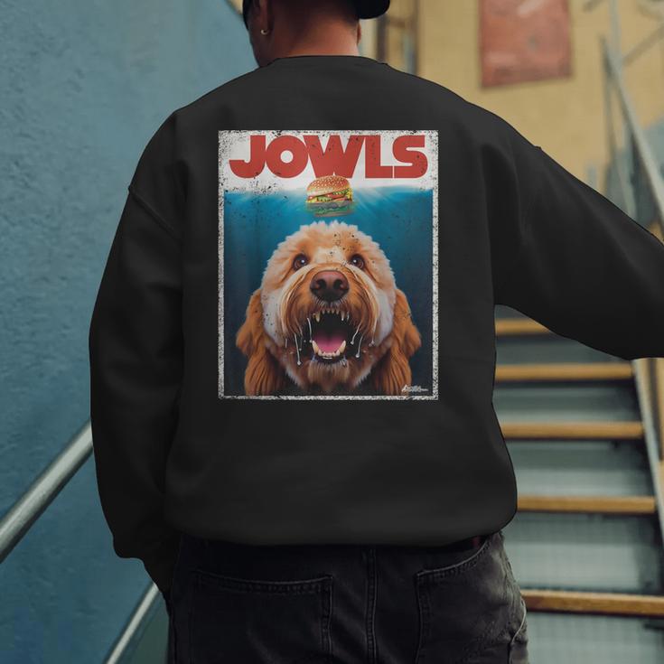 Labradoodle Jowls Tee Fawn Lab Doodle Mom Top Dad Men's Sweatshirt Back Print