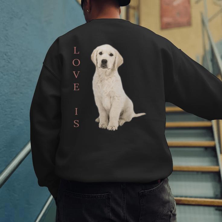 Labrador Retriever Shirt Women Men Lab Mom Dad Dog Tee Men's Sweatshirt Back Print