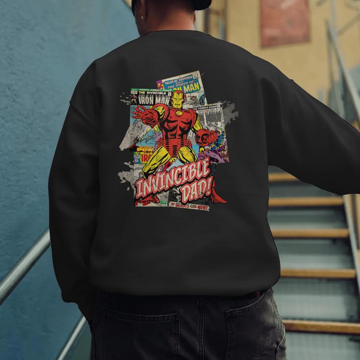 Marvel Iron Man Invincible Dad Father's Day Comic Retro Men's Sweatshirt Back Print