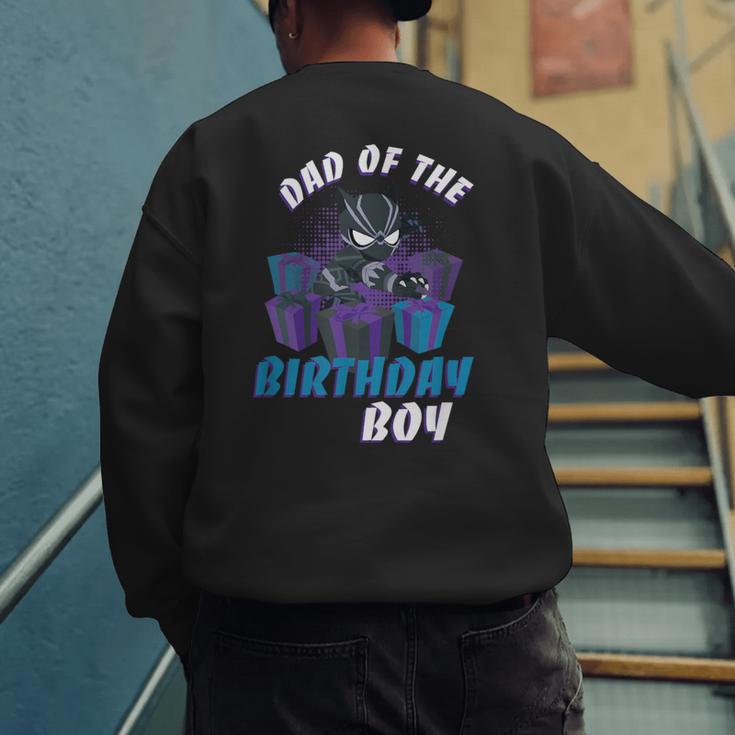 Marvel Panther Family Party Dad Of The Birthday Boy Men's Sweatshirt Back Print