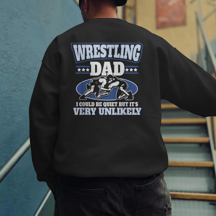 For Men Freestyle Wrestling Dad Men's Sweatshirt Back Print