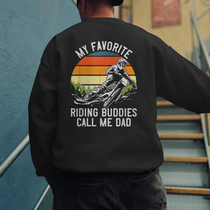 Motorcycle Dad Dirt Bike Shirt Motocross Riding Buddies Men's Sweatshirt Back Print Motorcycle Dad Dirt Bike Shirt Motocross Riding Buddies Men's Sweatshirt Back Print