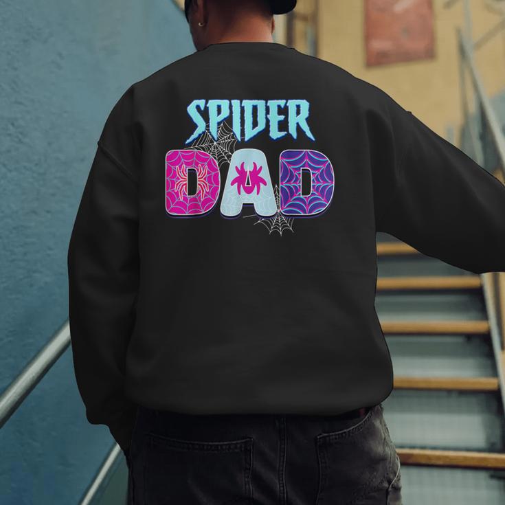 Parents Mom Spider Dad Matching Family Birthday Men's Sweatshirt Back Print