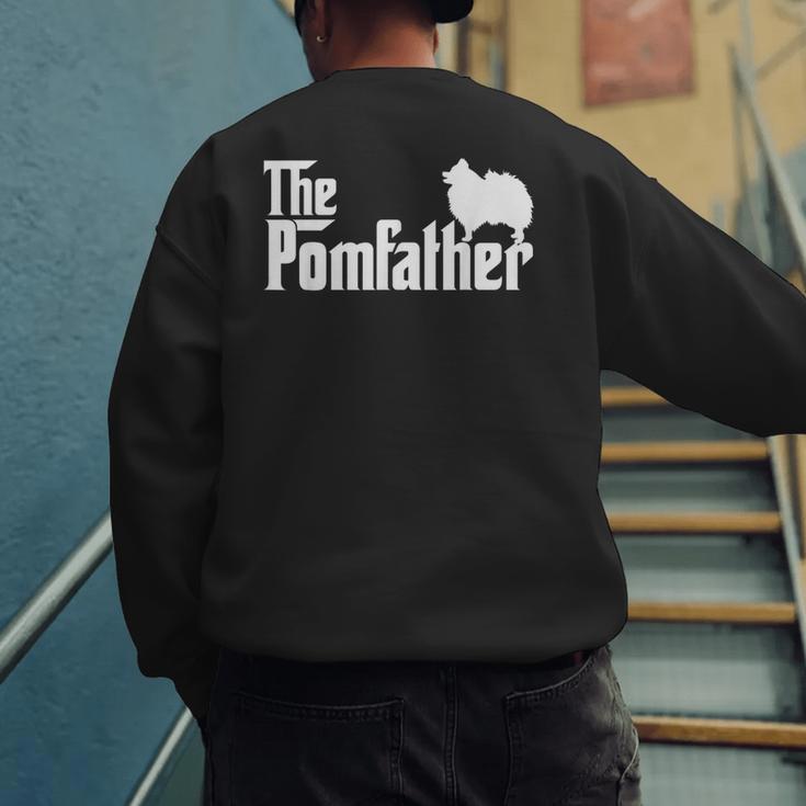 Pomeranian Father Dad The Pom Father Dog Lover Small Men's Sweatshirt Back Print