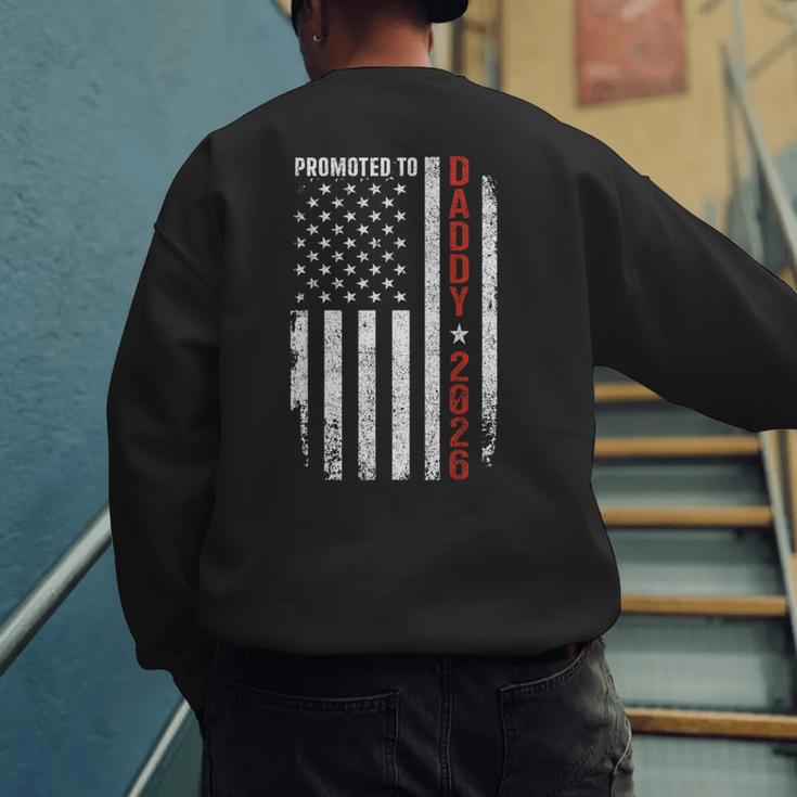 Promoted To Daddy 2026 Men's Sweatshirt Back Print Promoted To Daddy 2026 Men's Sweatshirt Back Print