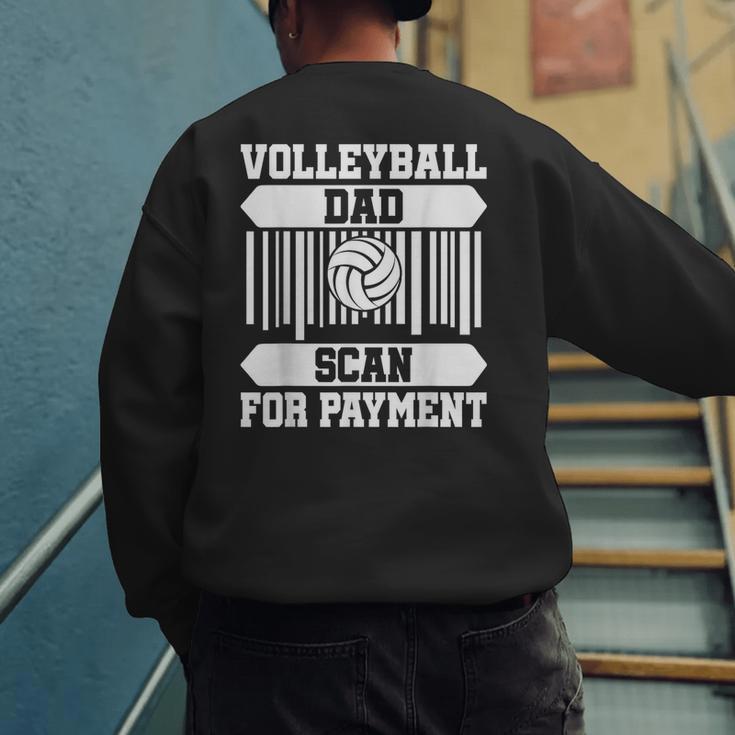 Proud Volleyball Dad Father's Day Men's Sweatshirt Back Print Proud Volleyball Dad Father's Day Men's Sweatshirt Back Print