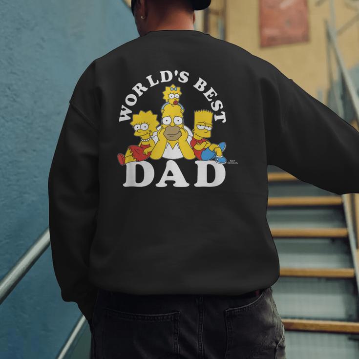 The Simpsons World's Best Dad Father's Day Group V2 Small Men's Sweatshirt Back Print