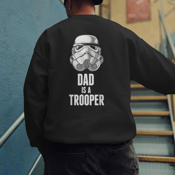 Star Wars Father's Day Stormtrooper Dad Is A Trooper Vintage Men's Sweatshirt Back Print Star Wars Father's Day Stormtrooper Dad Is A Trooper Vintage Men's Sweatshirt Back Print