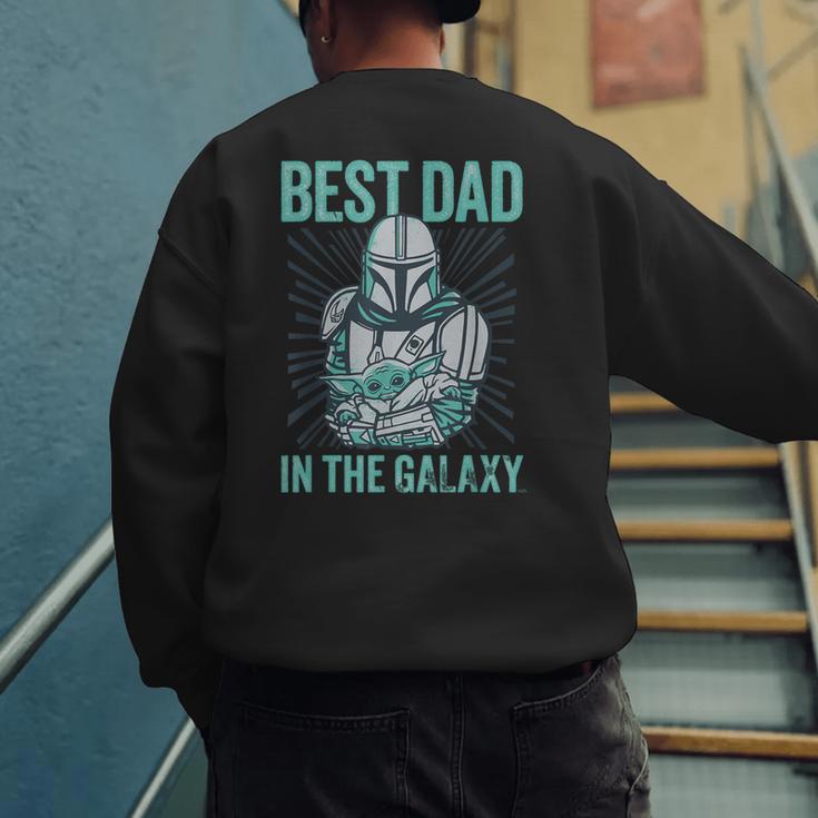 Star Wars The Mandalorian And Grogu Best Dad In The Galaxy Men's Sweatshirt Back Print Star Wars The Mandalorian And Grogu Best Dad In The Galaxy Men's Sweatshirt Back Print