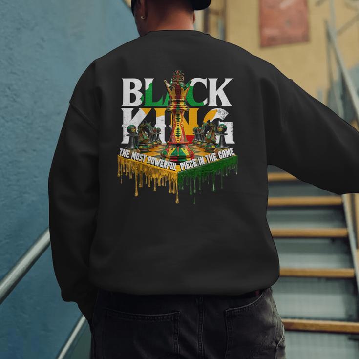 History I Am Black Man King Dad Melanin Men Women Men's Sweatshirt Back Print