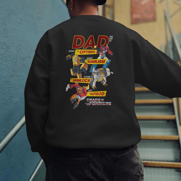 Transformers Father's Day Autobots Dad You Are Smart Logo Men's Sweatshirt Back Print Transformers Father's Day Autobots Dad You Are Smart Logo Men's Sweatshirt Back Print
