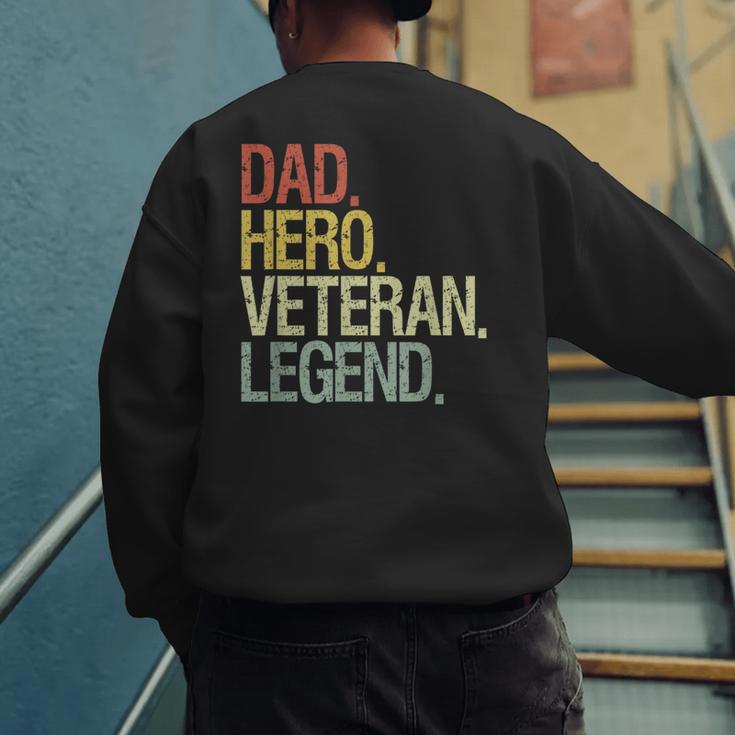 Veteran Dad Men's Sweatshirt Back Print Veteran Dad Men's Sweatshirt Back Print