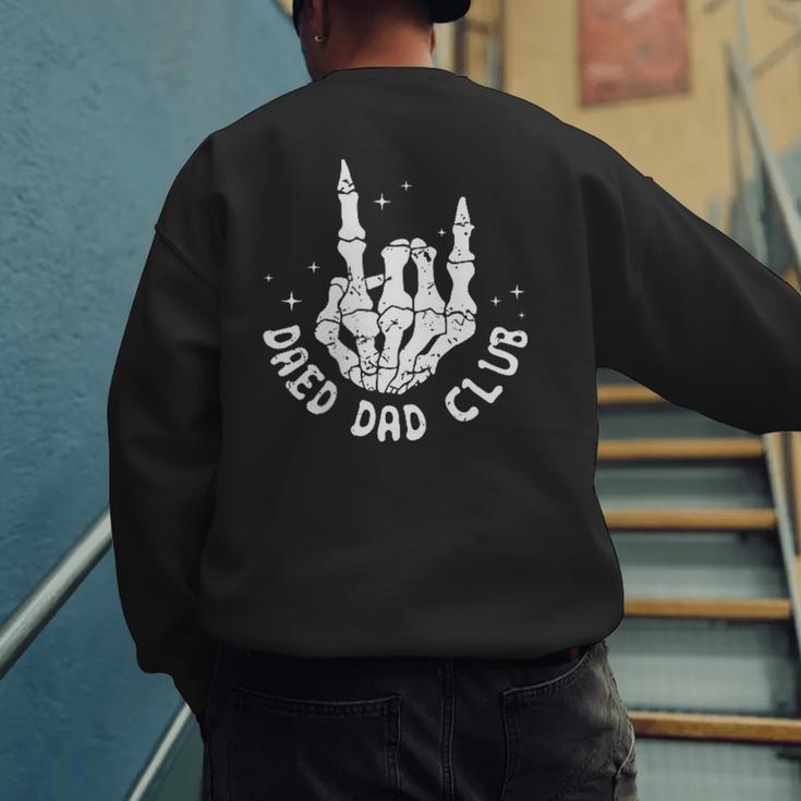 Vintage Dead Dad Club Matching 2 Sides Fathers Day Men's Sweatshirt Back Print