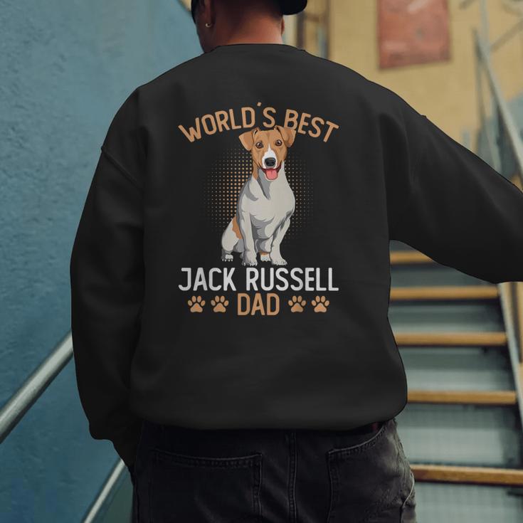 World´s Best Jack Russell Terrier Dad Dog Owner Men Men's Sweatshirt Back Print