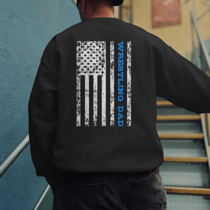 Wrestling Dad Men's Sweatshirt Back Print