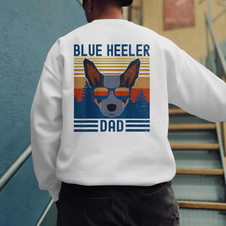 Australian Cattle Dog Blue Heeler Dad Men's Sweatshirt Back Print