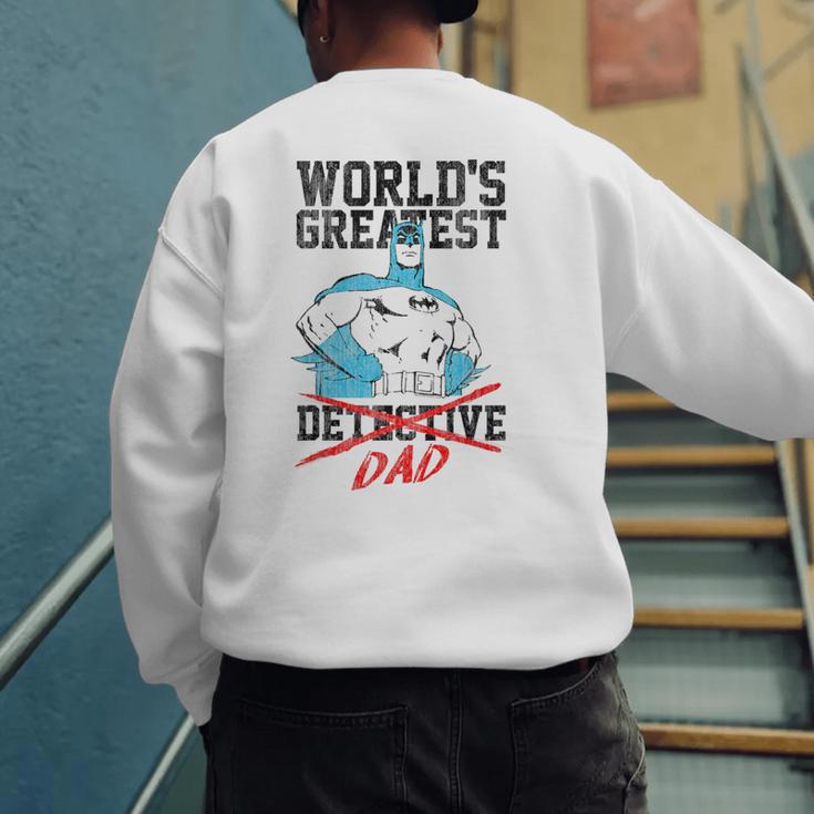 Batman Greatest Dad Men's Sweatshirt Back Print