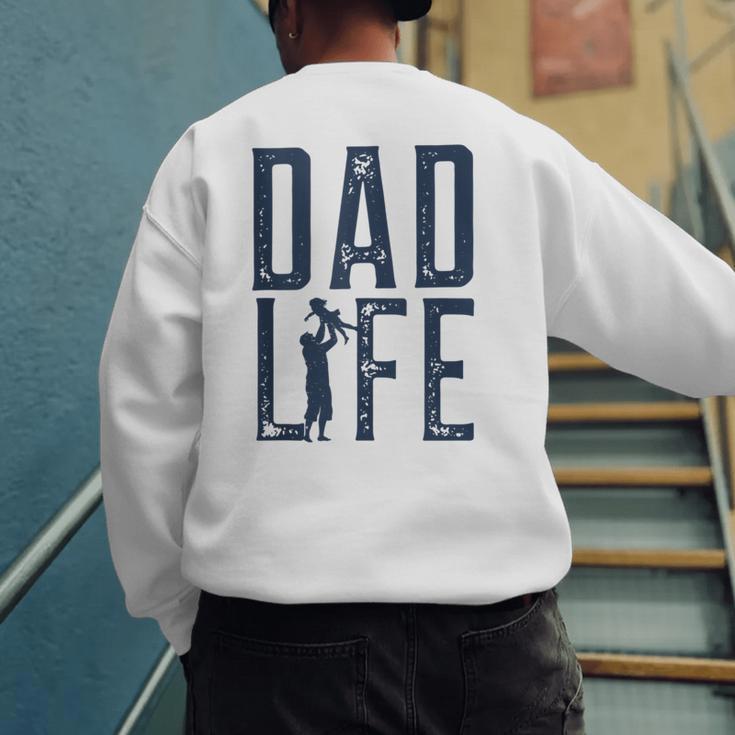 Dad Life Girl Dad Men's Sweatshirt Back Print