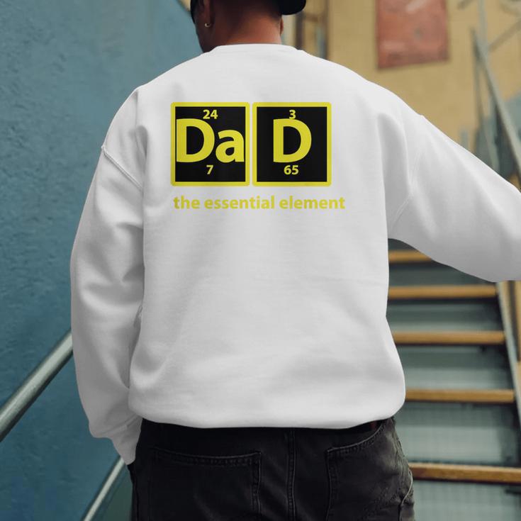 Dad Periodic Table Of Elements Men's Sweatshirt Back Print