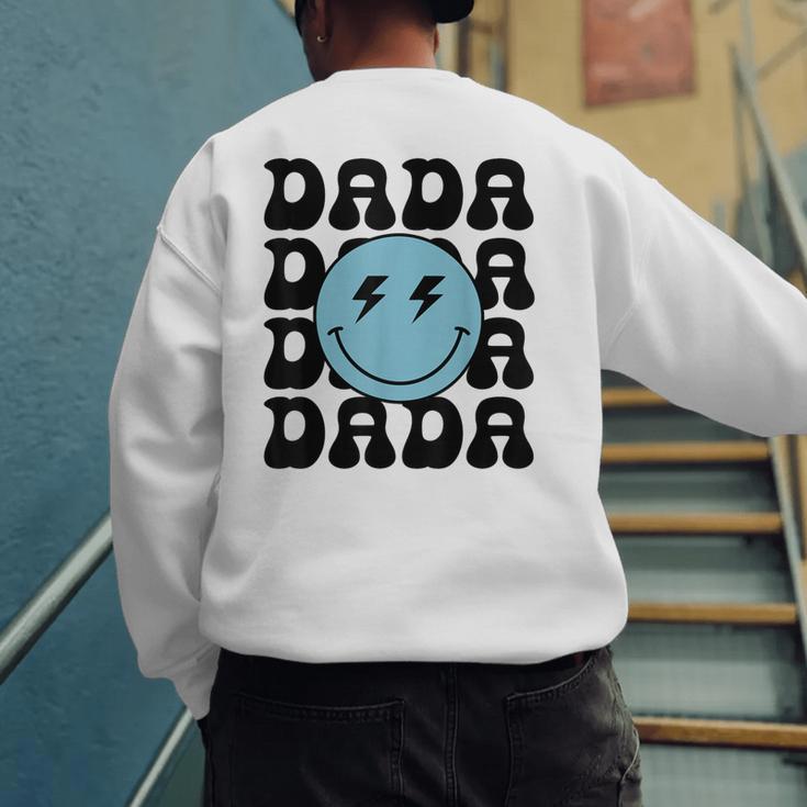 Dada One Happy Dude 1st Birthday Family Matching Men's Sweatshirt Back Print Dada One Happy Dude 1st Birthday Family Matching Men's Sweatshirt Back Print