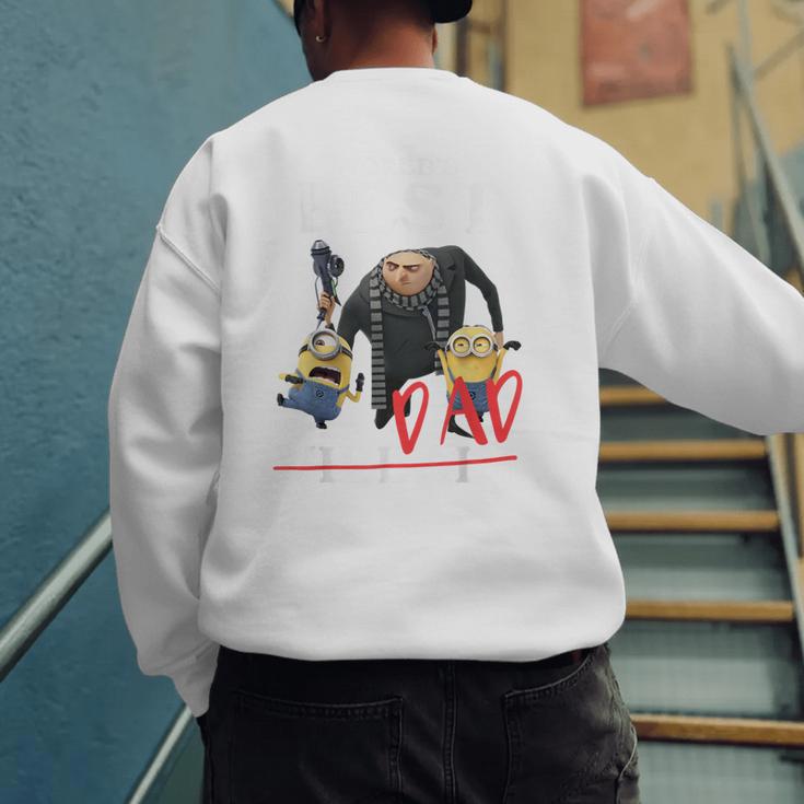 Despicable Me Minions Father's Day World's Best Dad Villain Men's Sweatshirt Back Print